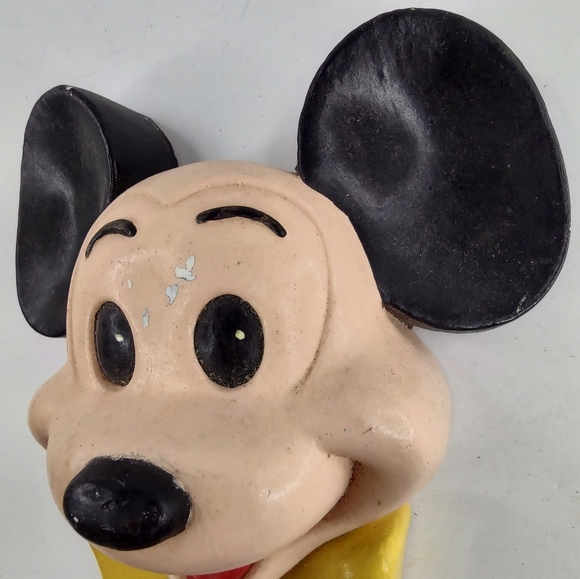 Vintage Mickey Mouse Face Bust Chalkware As Is HTF - Picture 3 of 11